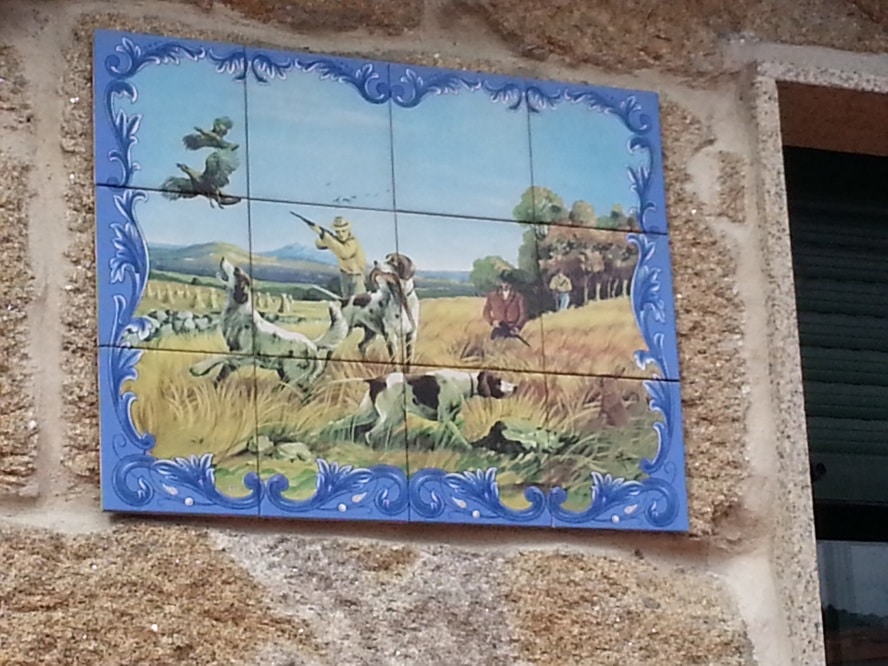 Tiles on the Portuguese Camino