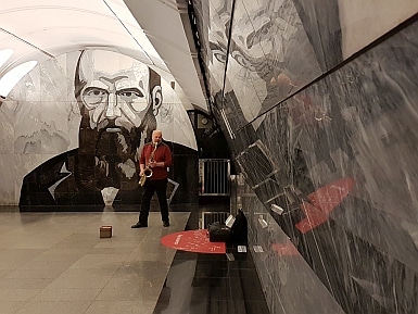 Saxophonist in Dostoyevskya Metro