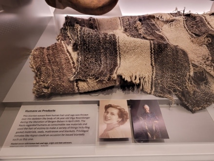 A Blanket made from Animal and human hair from the Holocaust