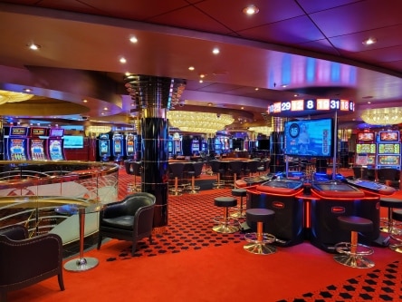 There's a casino on board - only operational when at sea