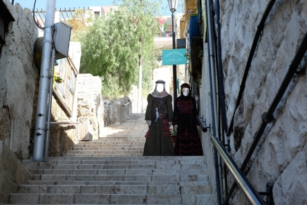Stairs abound in Amman which is built on many hills 