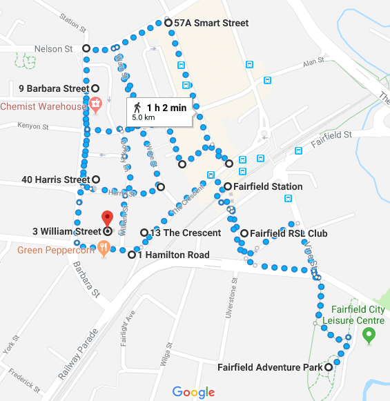 Fairfield Map Walk