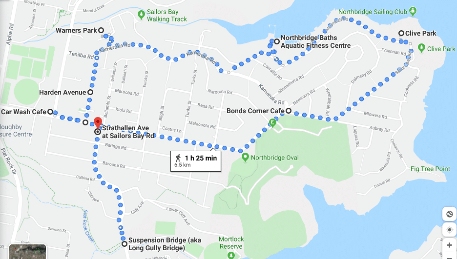 Walking Map of Northbridge