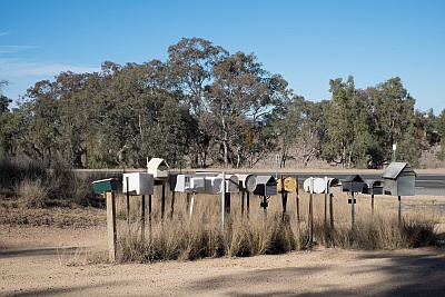 Letterboxes on a Road Trip in Australian