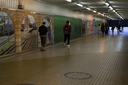 Devonshire Street Tunnel is usually bustling