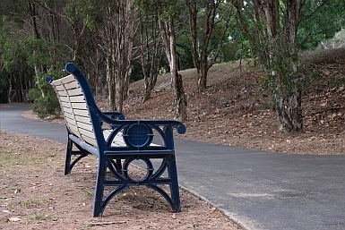 Seating on Kokoda Track Memorial Walkway