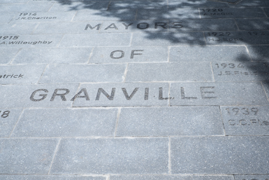 Upgraded footpath near Granville Town Hall