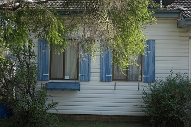 Blue shutters 